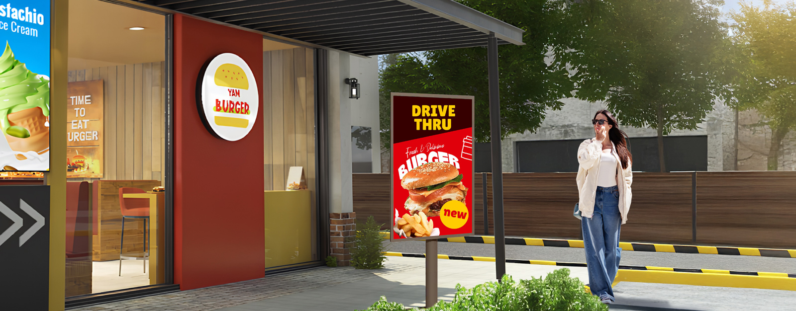 Elevata visibilità sotto luce solare intensa