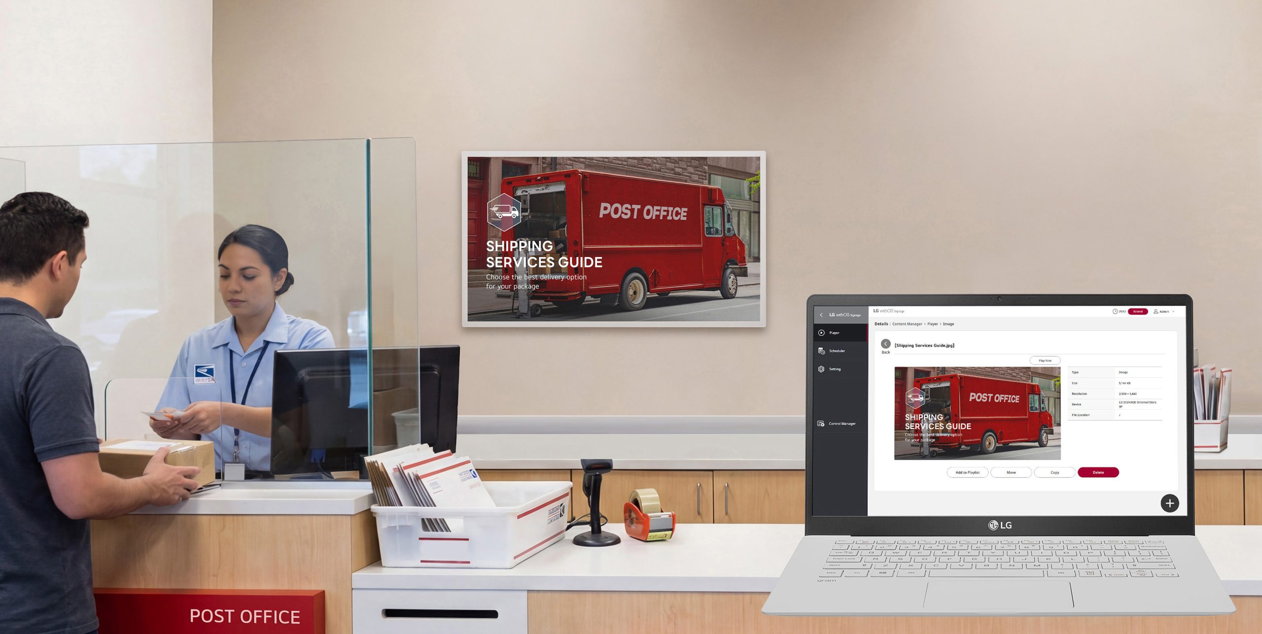 Gestione semplice di contenuti e dispositivi