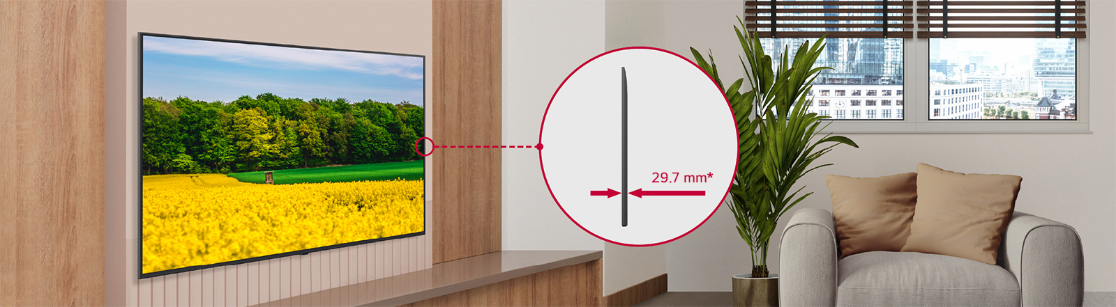 Profondità ridotta per un look elegante