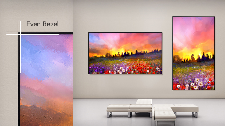 Installazione semplice con design a cornice uniforme